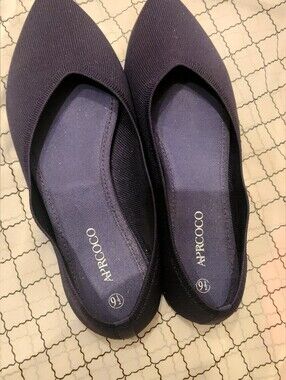 Aprcoco Navy Flat Ballet (Rothy Knockoff) Size 9.5